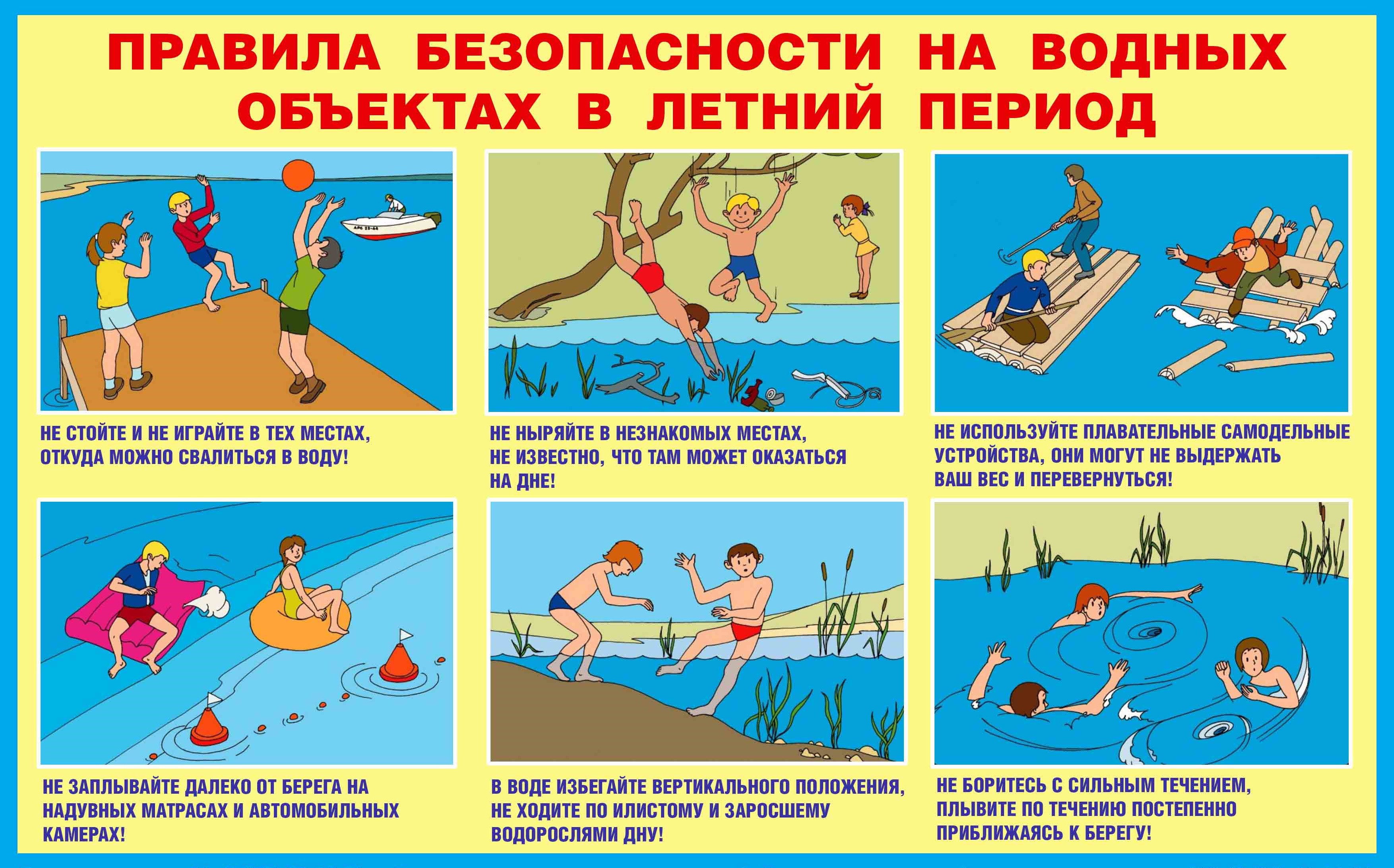 Безопасное поведение на водных объектах в летний период.